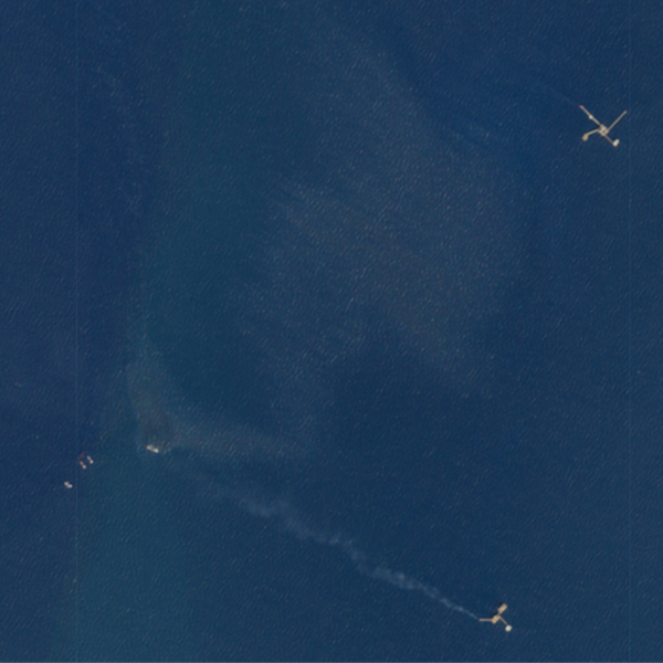 Map of the Pemex spill