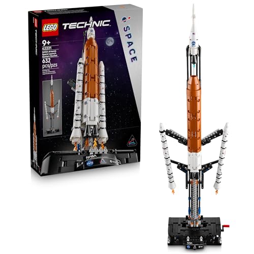 Lego Technic Nasa Artemis Space Launch System Rocket Building Toy for Boys & Girls - Stem Learning & Space Toy W/3-Stage Starts Kids, Ages 9+ - Birthday Ideas - 42221