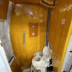 Artemis II's lavatory separates urine from space and stores feces for disposal after returning to Earth. Crews were trained to use this mock-up at NASA's Johnson Space Center in Houston.