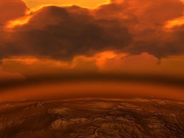 Some parts of Venus' clouds support incredibly hospitable temperatures and pressures. Researchers have suggested that microbes may live in those clouds. Credit: ESA