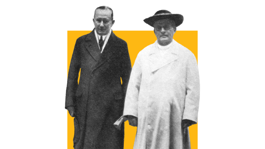 A picture of Marconi and the Pope